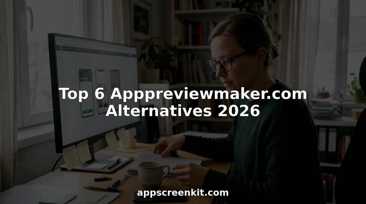 Designer reviewing app screenshots at desk