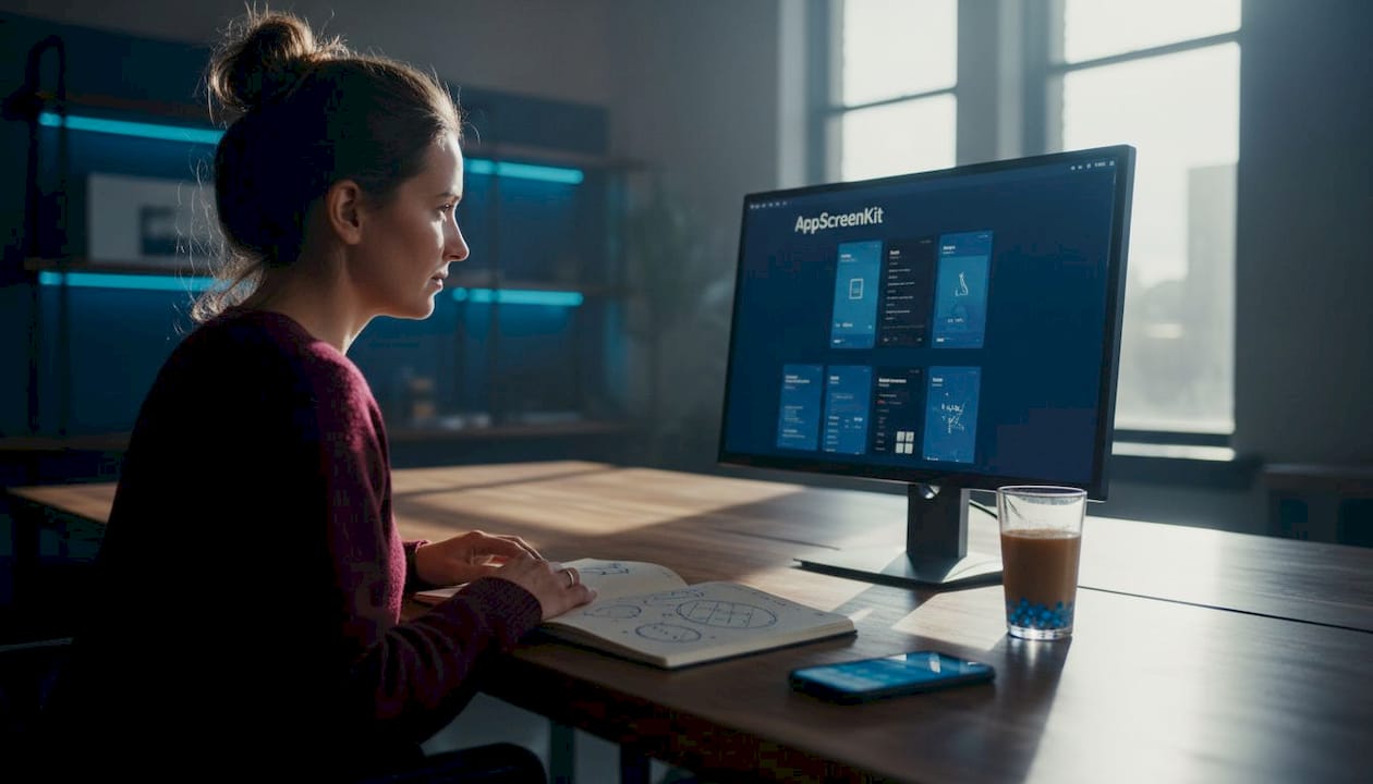 App designer reviewing screenshot aspect ratios